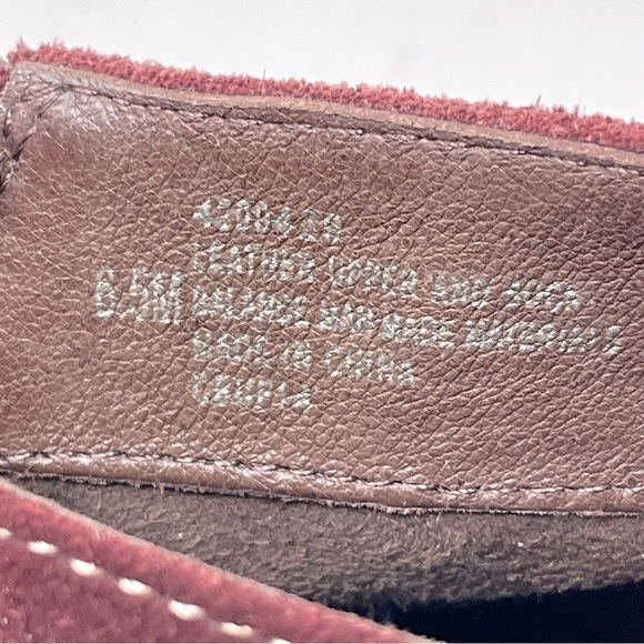 Montana Artisan-Crafted Burgundy Leather/Suede Ankle Booties – Size 6.5 - Picture 7 of 9
